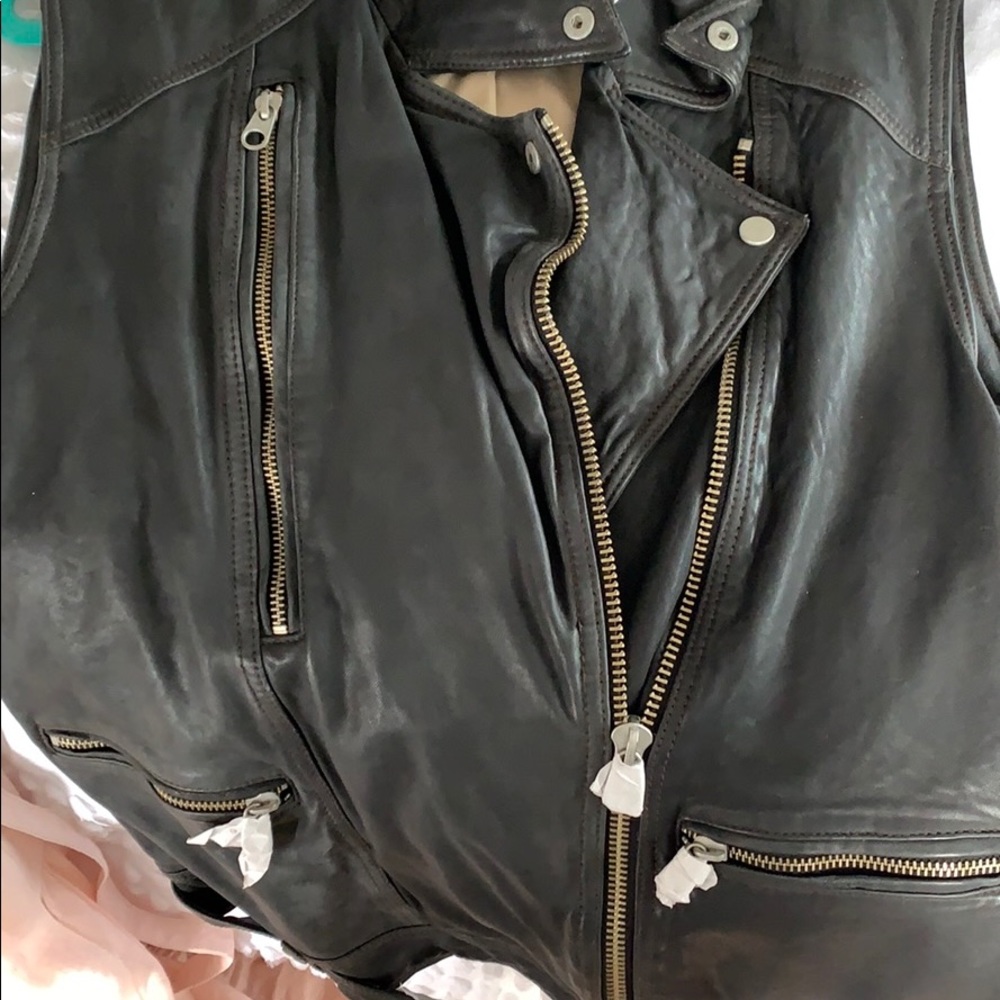 FREE PEOPLE Rita leather vest - Picture 5 of 5